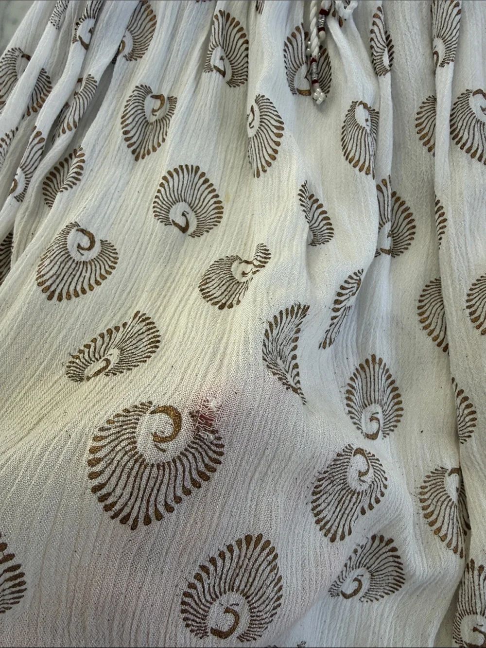 Ethnic Indian Vintage Maxi Skirt Sz M - Picture 10 of 10